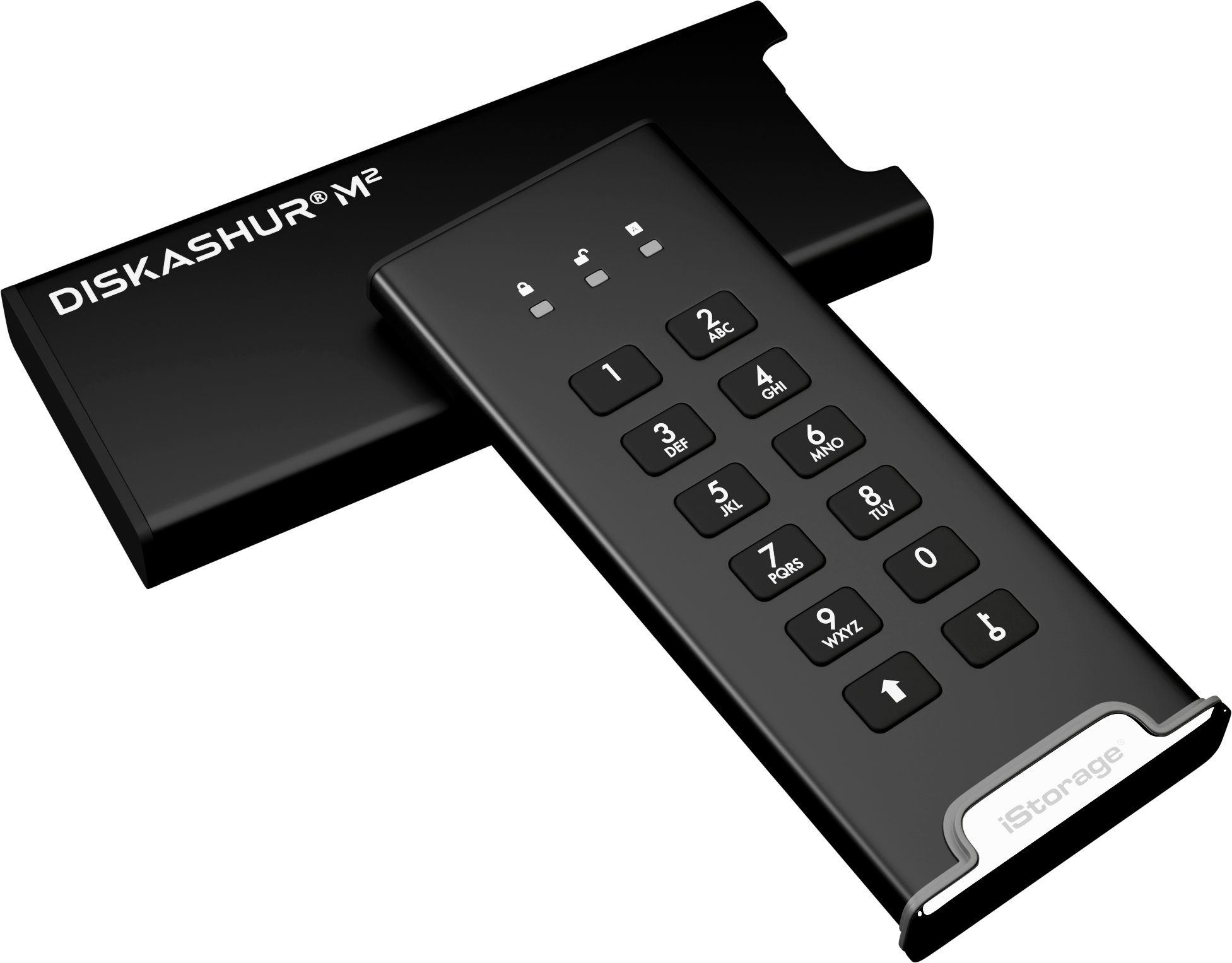 Dysk zewnętrzny SSD iStorage diskAshur M2 PIN 1TB Czarny (IS-DAM2-256-1000)