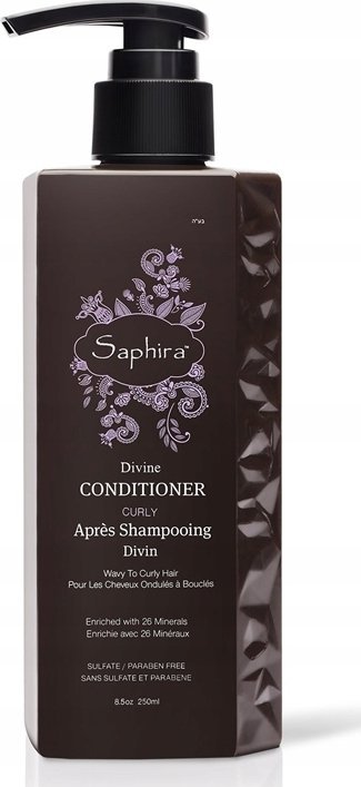 Inoar Saphira Divine Conditioner intensywnie nawilżający odżywka do puszących się, kręconych włosów 250 ml