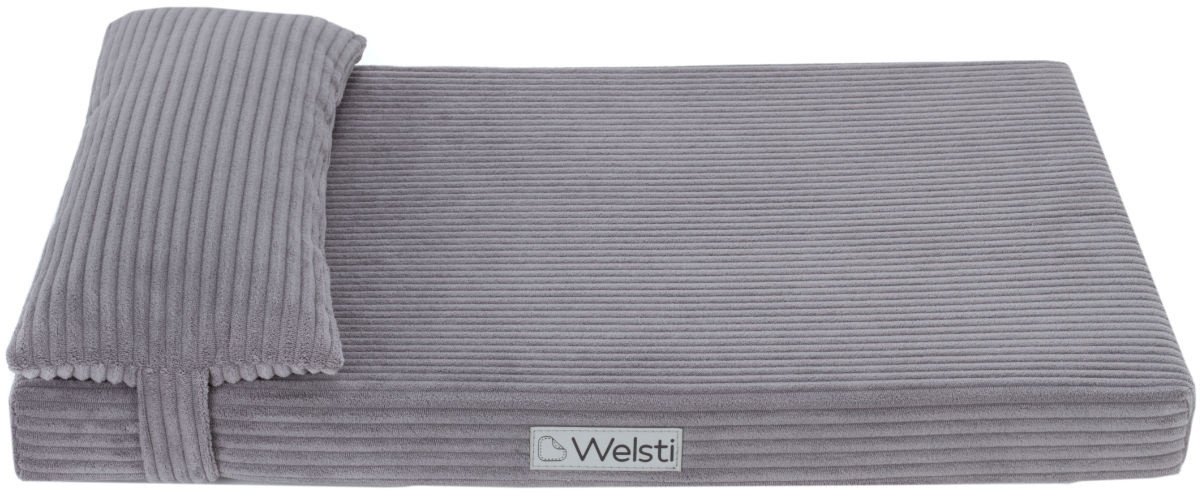 Legowisko materac dla psa Welsti szary sztruks M 70x50 wigofil