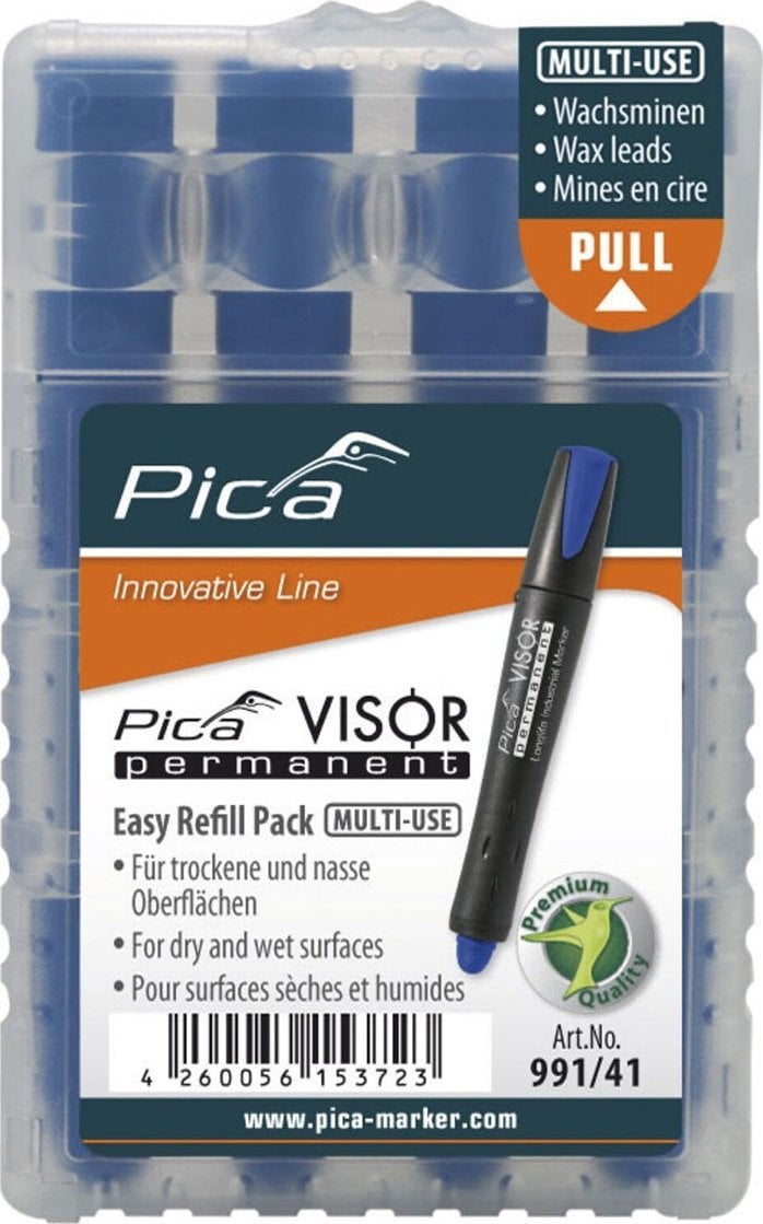 Pica-Marker Pica VISOR permanent replacement refills blue / SB