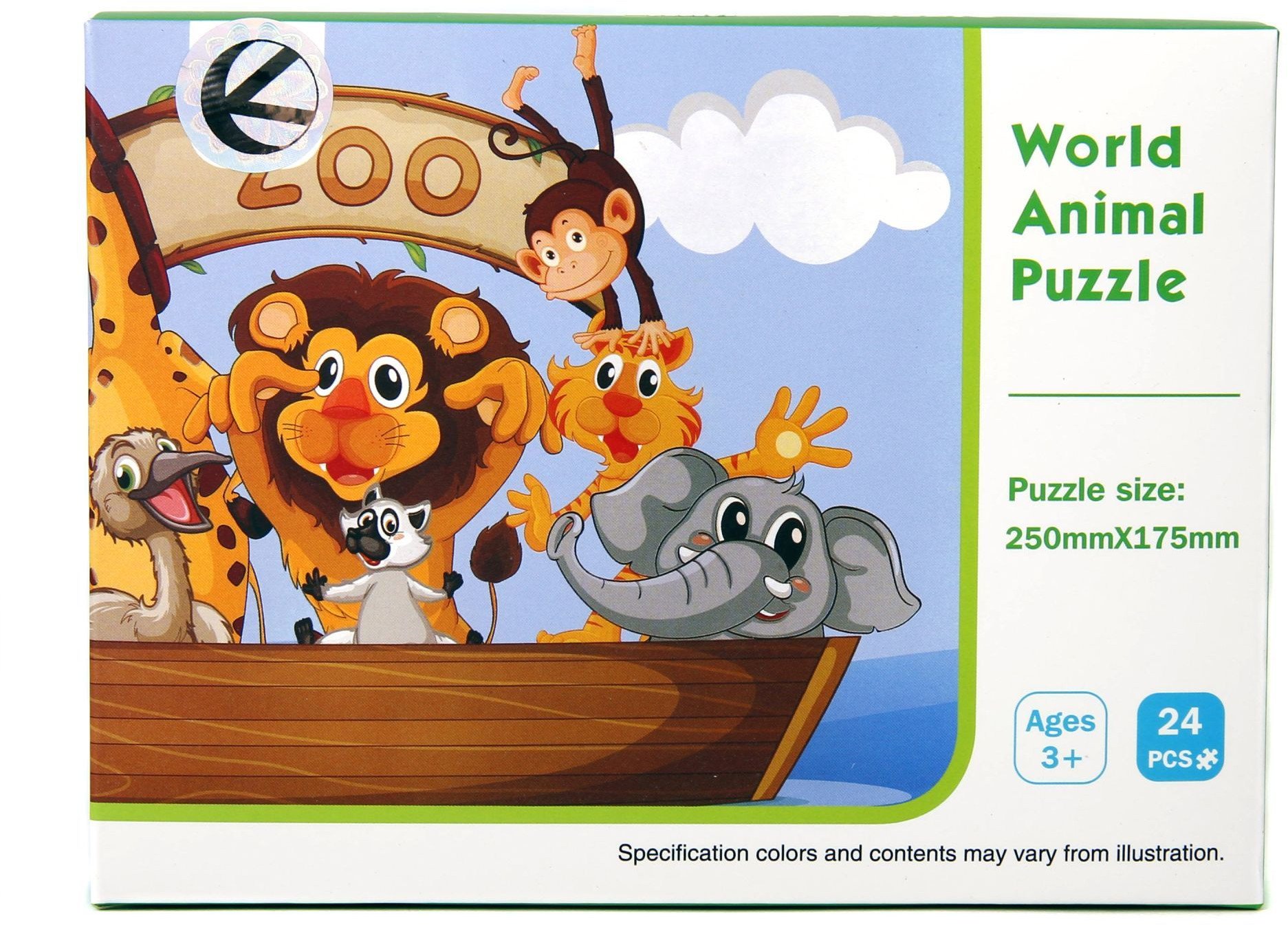 Kathay Haster Puzzle ZOO układanka dla dzieci 24 elementy