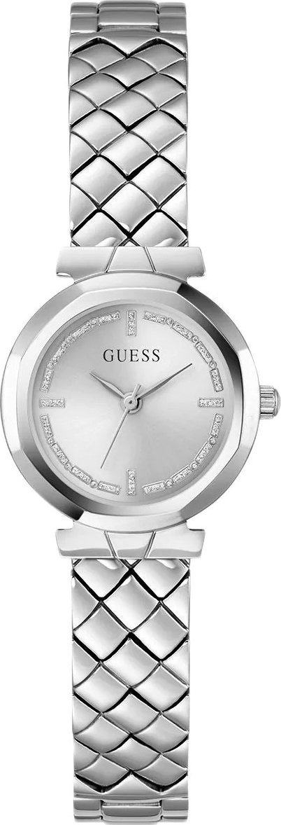 Zegarek Guess Zegarek damski Guess GW0839L4 CYRKONIE srebrny