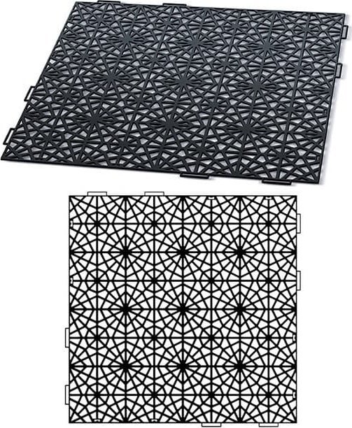 Prosperplast Kratka chodnikowa ażurowa Mosaic czarna