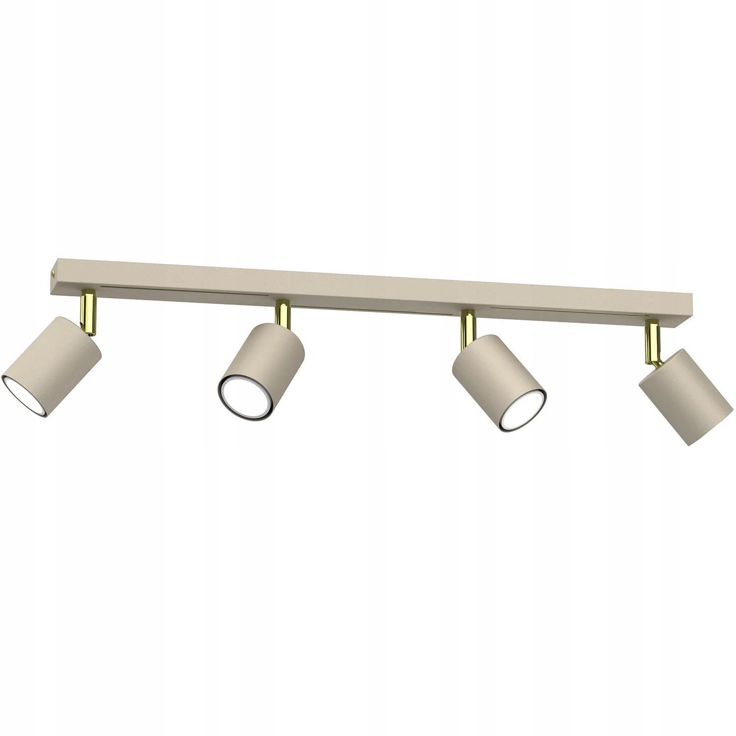 Luminex Striper 4598 listwa plafon lampa sufitowa 4x8W GU10 beżowy/złoty