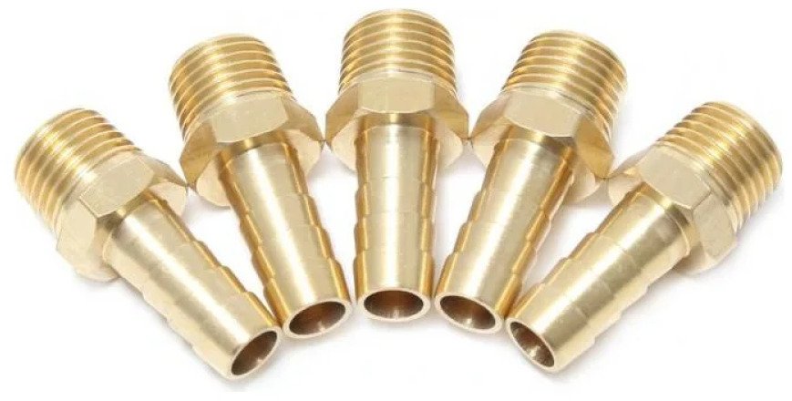 Forsage Króciec pneumatyczny gwint zewnętrzny 1/4"- "jodełka" 10mm, kompl. 5szt.