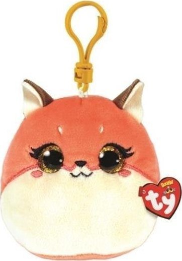Breloczek TY Maskotka brelok TY Squish-a-Boos ROXIE - różowy lis 8,5cm 39560