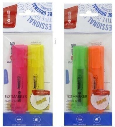MemoBe Zakreślacz neon 2szt mix (5903273507984)