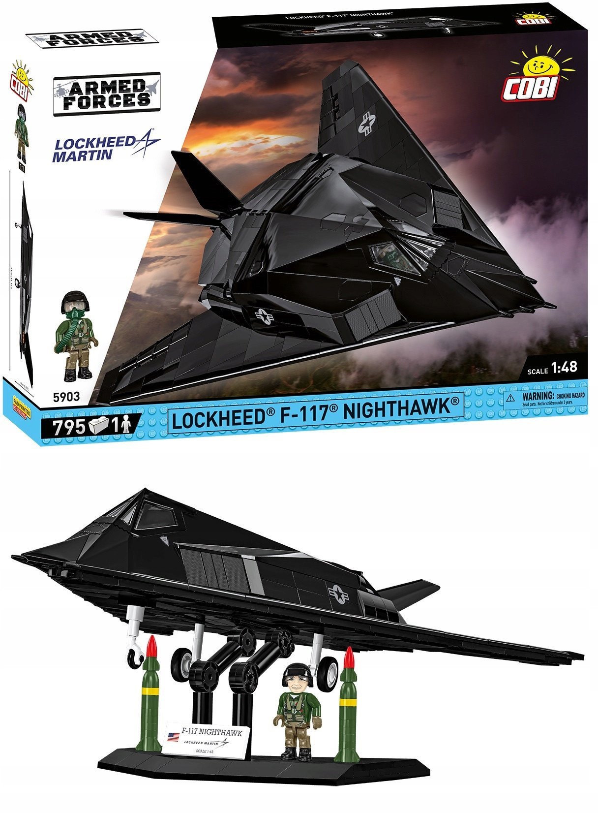 Cobi Armed Forces: Lockheed F-117 Nighthawk (5903)