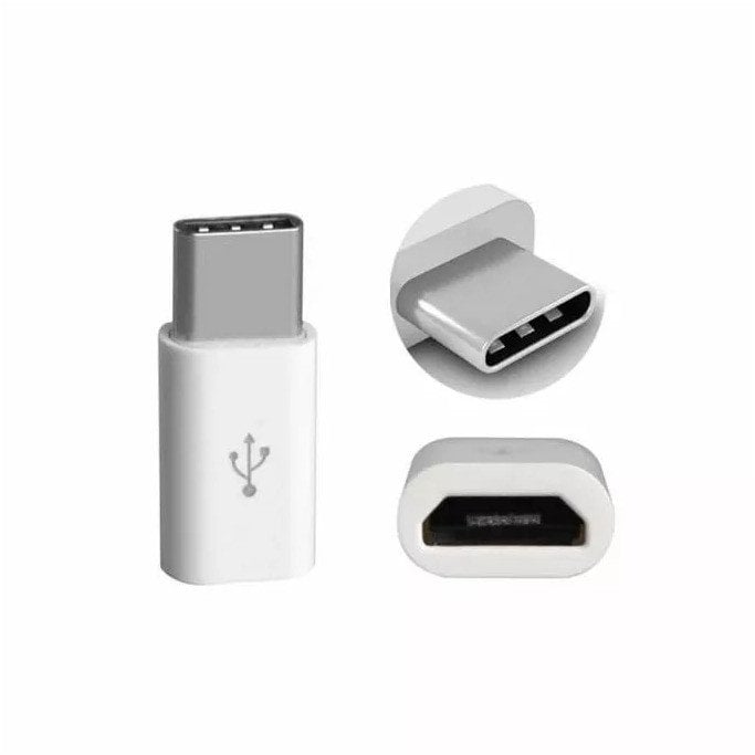 Adapter USB Mocco USB-C - MicroUSB Biały (4752168021057)