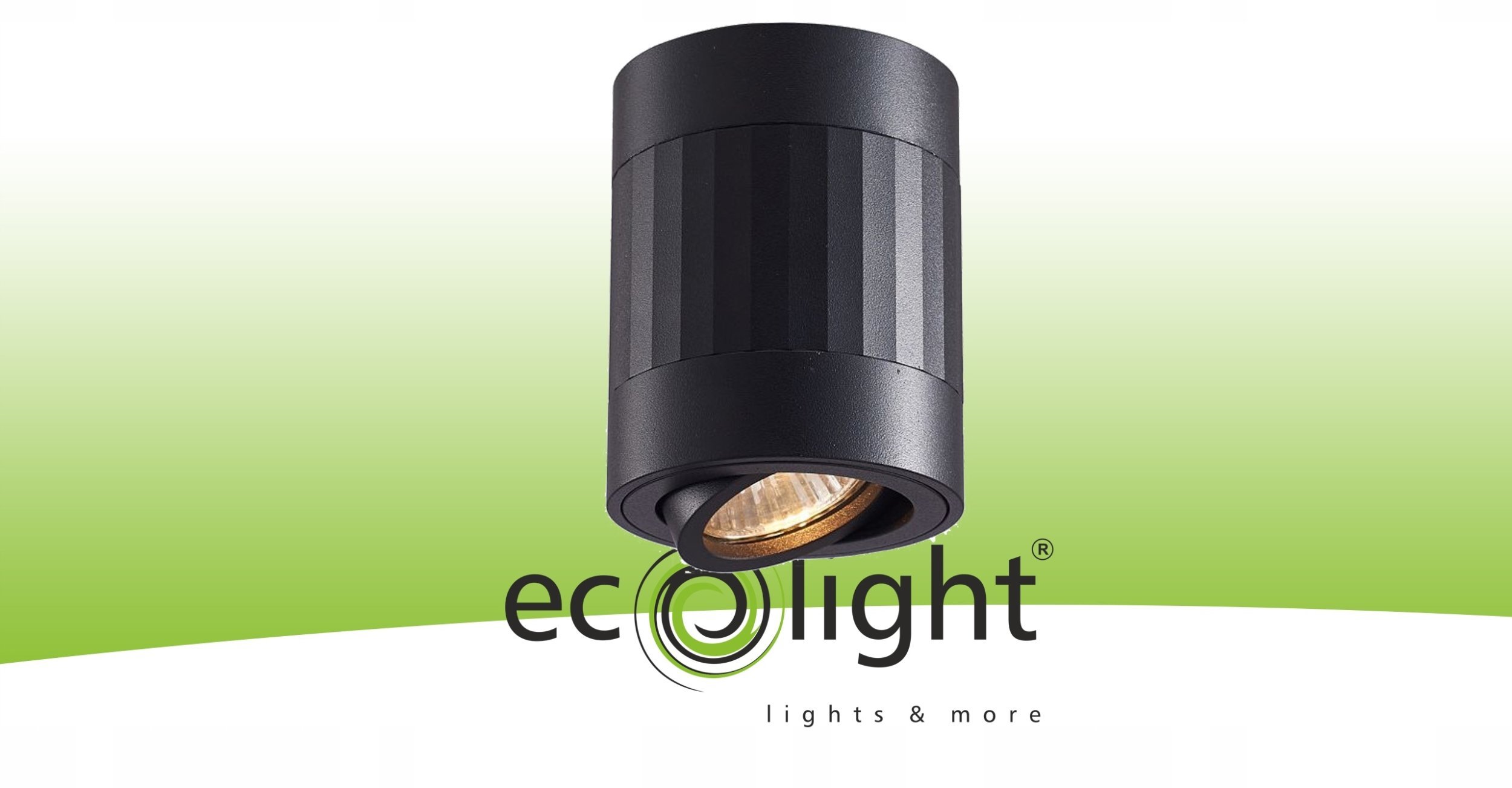 Ecolight Oprawa Halogenowa GU10 Natynkowa Czarna Pojedyncza OHN-5C