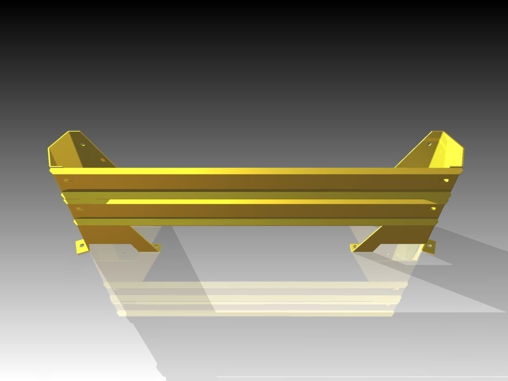 Metal/Emtul Podwójna osłona krańcowa (Regał 2400mm)