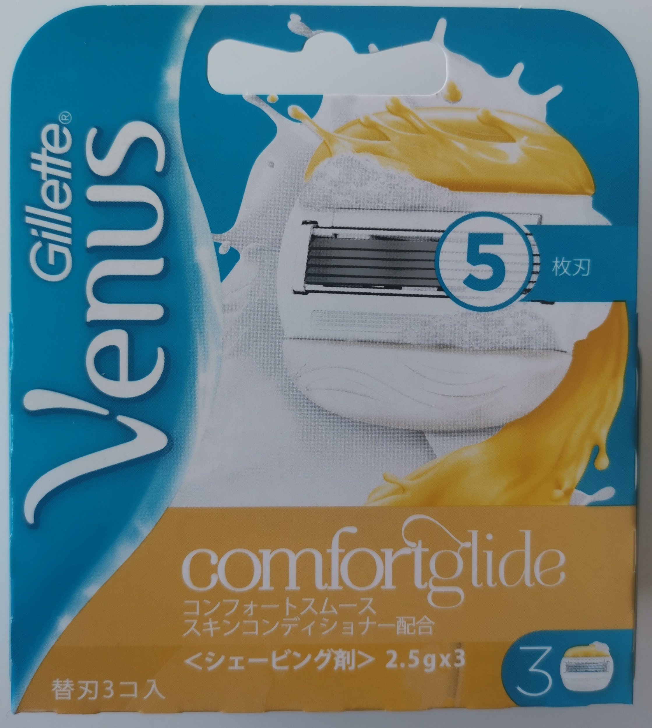Gillette 3x Ostrza maszynka Venus ComfortGlide OLAY Made JAPAN