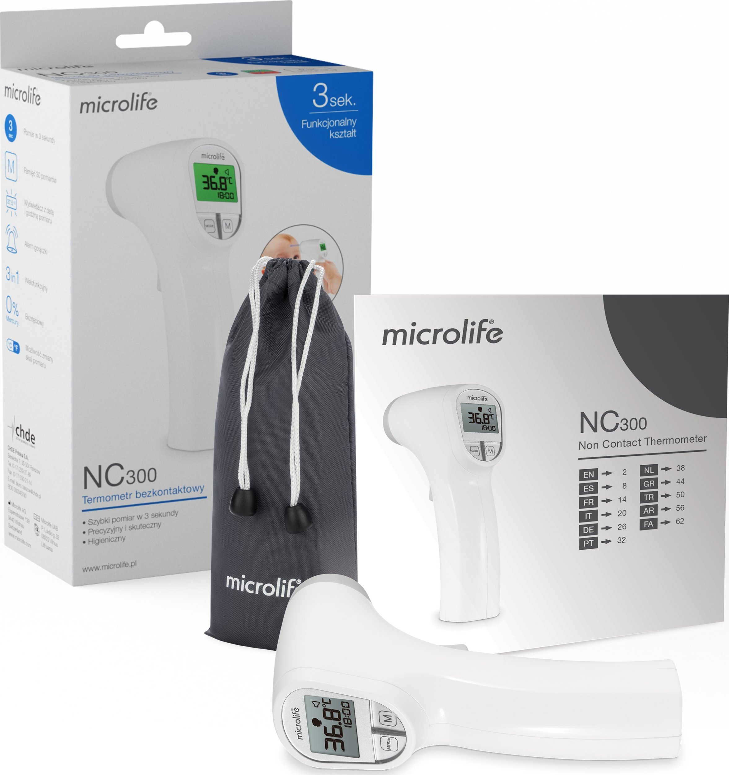 Osram Termometr Bezdotykowy Microlife NC300