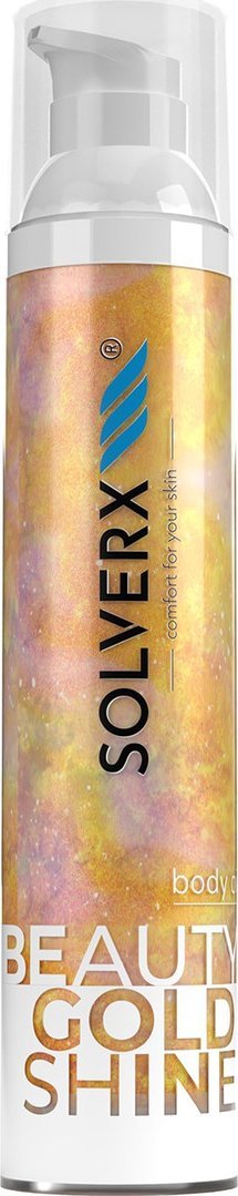 Solverx Beauty Gold Shine Olejek w żelu do twarzy i ciała z drobinkami złota 100ml