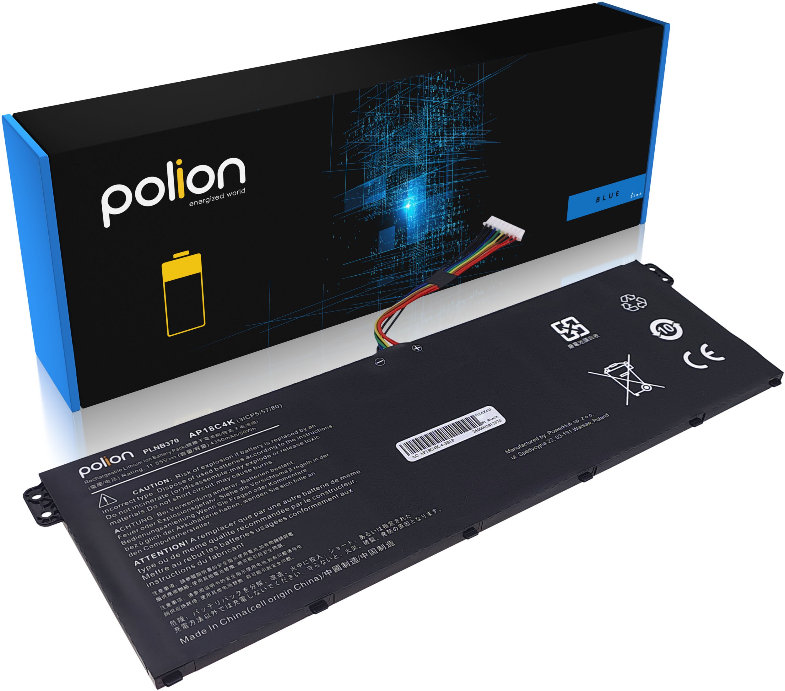 Bateria do laptopa ACER AP18C4K Aspire 5 A514 Swift 3 SF314 4350mAh