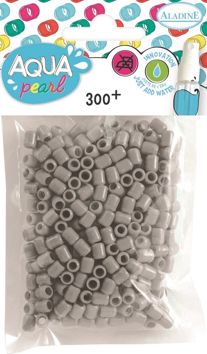 Aladine Koraliki Aqua pearl 300 szt. Szare