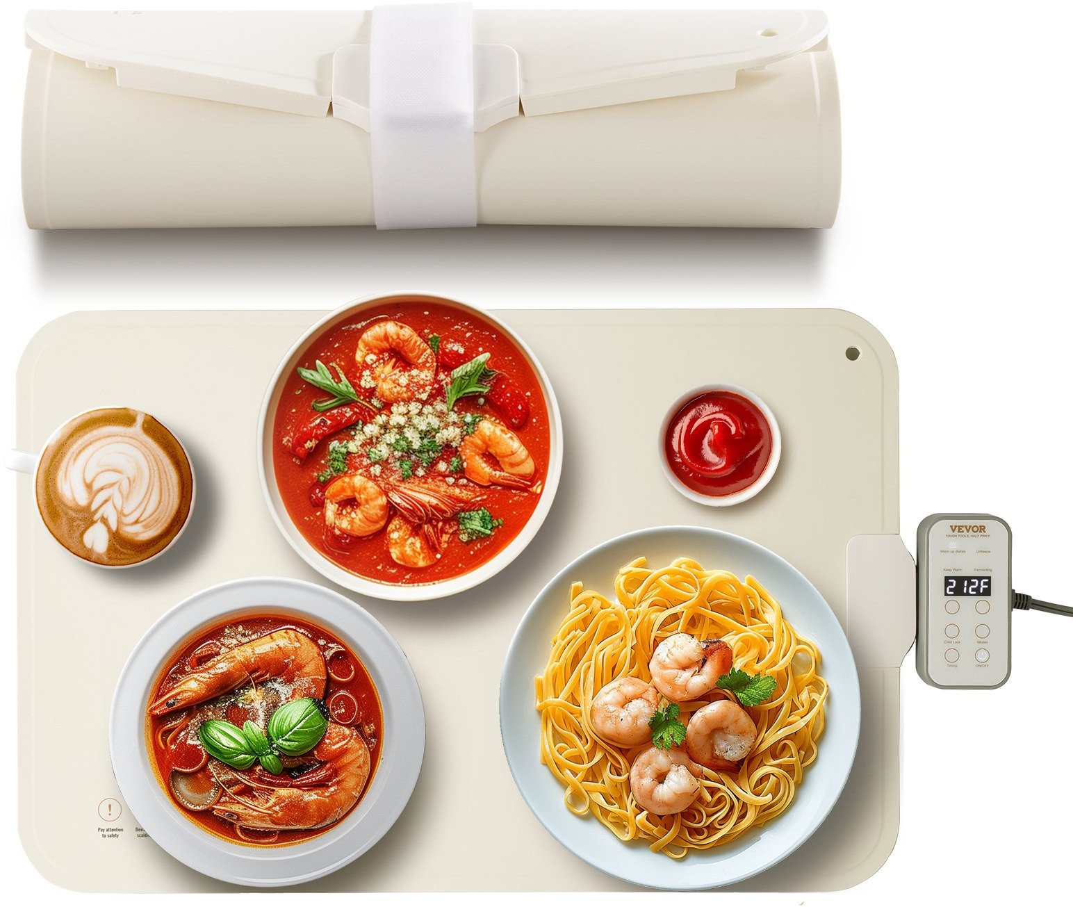 Elektryczna Mata Grzewcza do Podgrzewania Żywności 600 x 400 x 14 mm