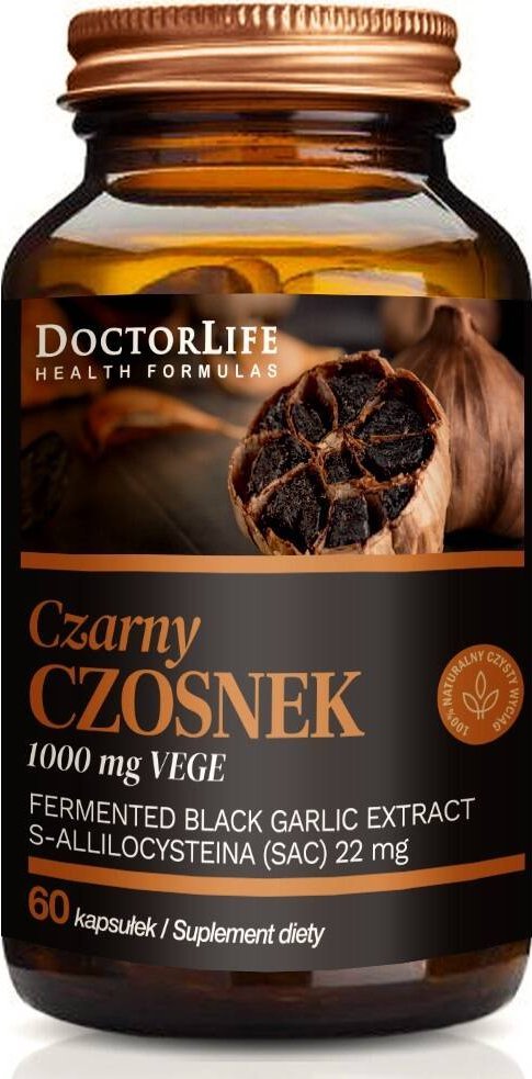 Doctor Life DOCTOR LIFE Black Garlic suplement diety 60 kapsułek