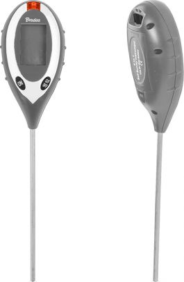 Bradas Miernik ogrodowy 4 funkcyjny - LCD White Line 8632