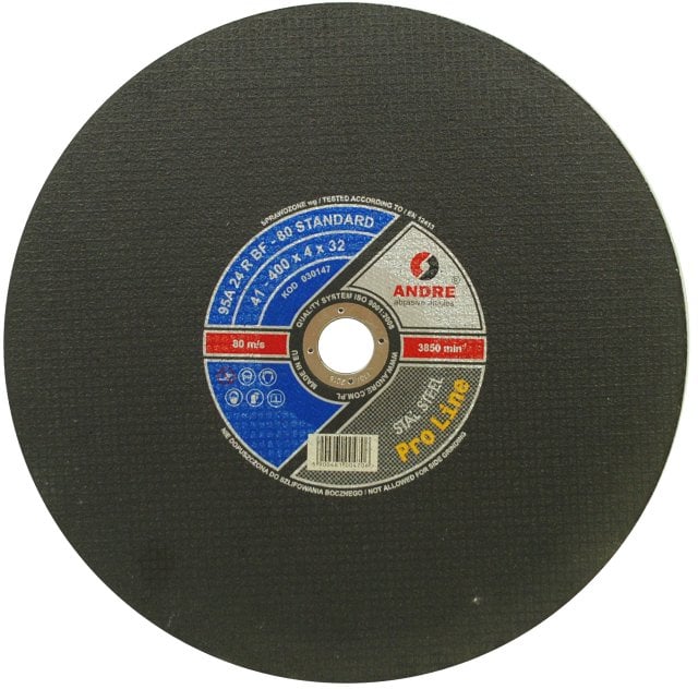 Andre TARCZA DO METALU 400 x 4,0mm x 32mm STANDARD PRO LINE 95A24RBF
