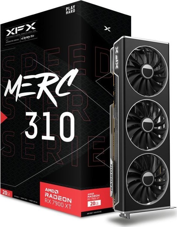 Karta graficzna XFX Radeon RX 7900 XT Speedster MERC 310 Black Edition 20GB GDDR6 (RX-79TMERCB9)