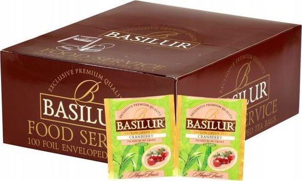 Basilur CRANBERRY herbata HoReCa - 100 torebek