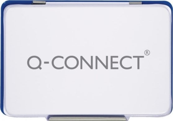 Q-Connect Poduszka do stempli Q-CONNECT, z tuszem, 110x70mm, metalowa, niebieska
