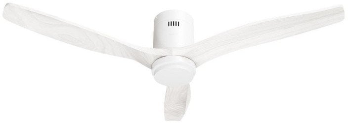 Hombli smarter Deckenventilator mit Licht, White & White Wood