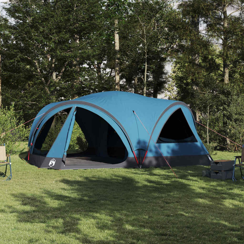 vidaXL Namiot rodzinny na 10 osób Niebieski i szary 460 x 430 x 214 cm