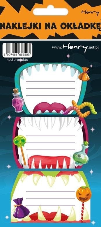 HENRY Naklejki na zeszyty - Wampiry (12szt)