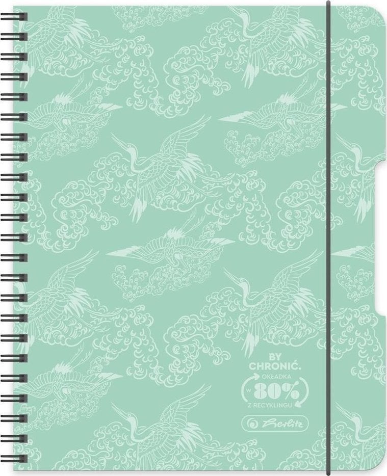 Brulion na spirali A4/80K kratka mięta (2szt)