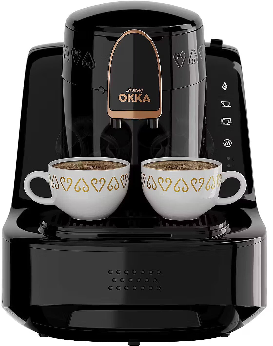 Ekspres ciśnieniowy Arzum Arzum Okka Elite, mocha machine black/copper, model 2025