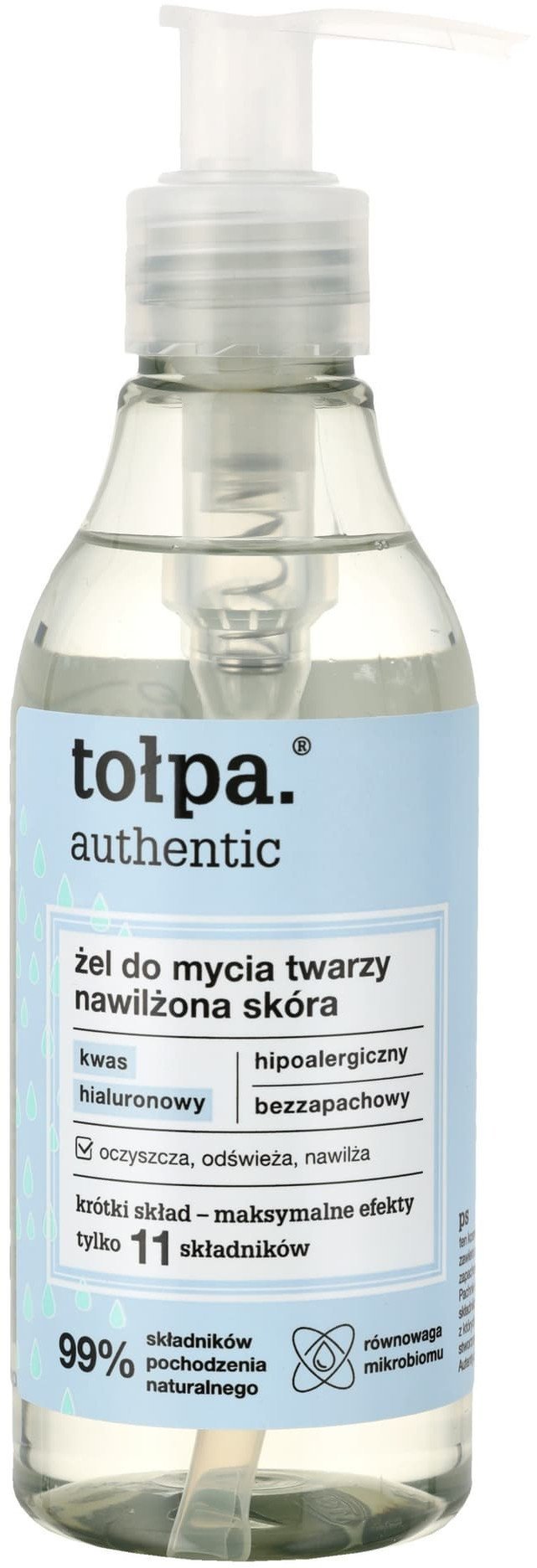 TOŁPA Authentic Żel do mycia twarzy - nawilżona skóra 195 ml