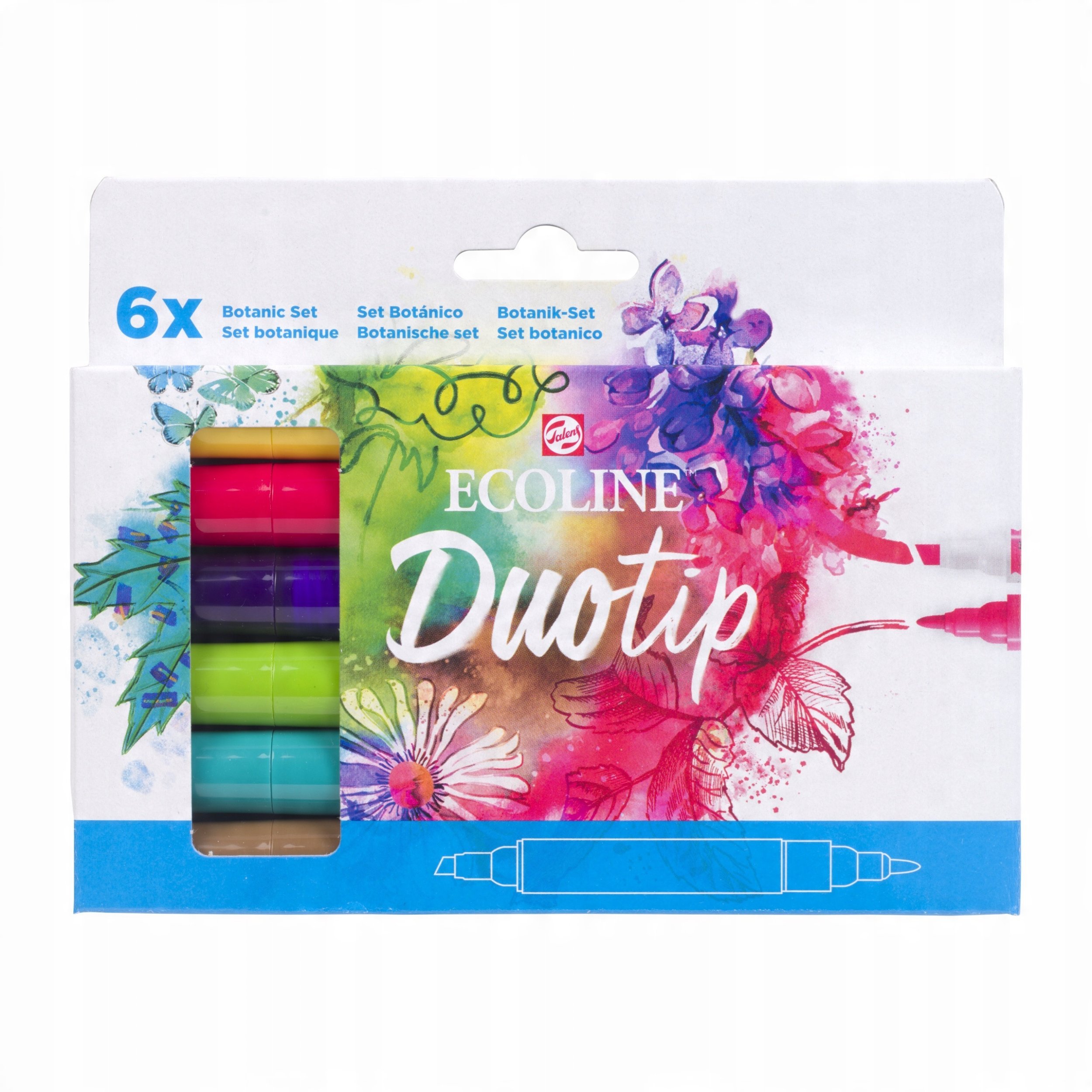 EcoLine Ecoline Duotip marker set Botanic* | 6 colours