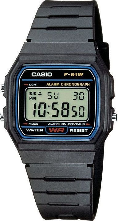 Zegarek Casio F-91W-1YER Retro Style uniwersalny
