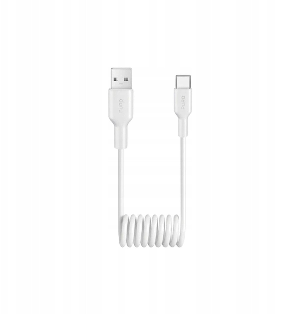 Kabel USB Puro USB-A - USB-C 1 m Biały (8018417498718)