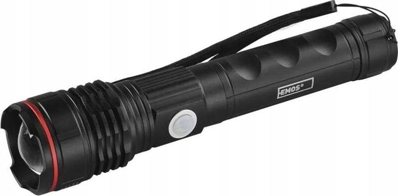Emos Latarka LED ładowalna USB-C 600lm 3 tryby 100/50/25% hermetyczna P3116 aluminiowa czarna altern...