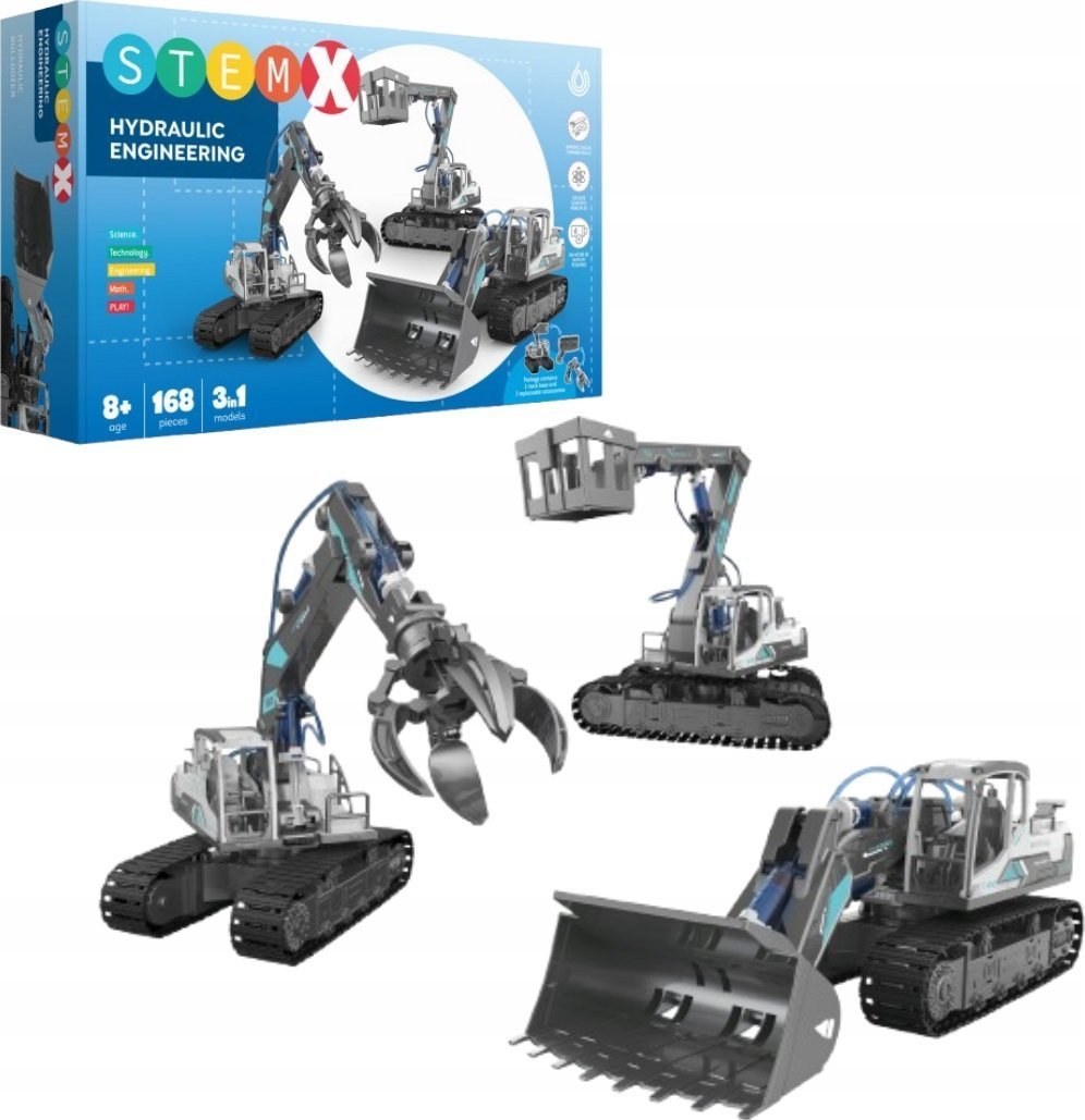 STEMX Koparka Hydrauliczna, zabawka kreatywna