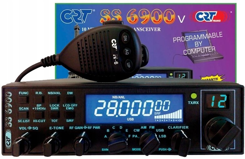 CB Radio CRT Radio CRT SS 6900 V8 VOX AM FM SSB CW CTCSS DCS wersja V8 Export