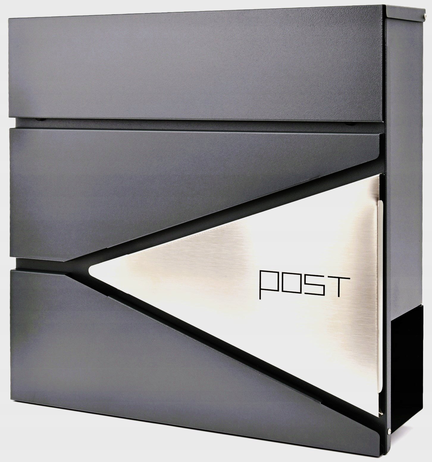 YokaHome M44C SKRZYNKA POCZTOWA NA LISTY GAZETY ANTRACYT- STEEL