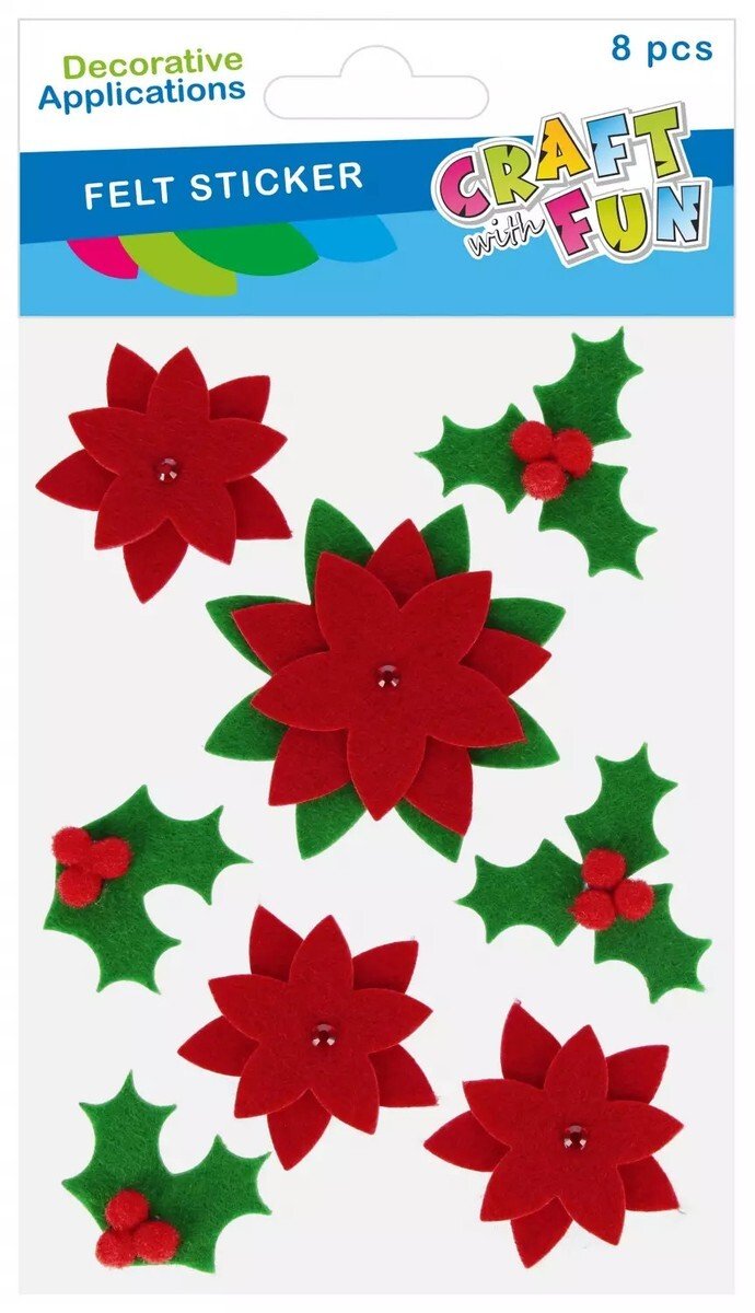 Dekoracja świąteczna Craft with Fun Ozdoba BN Gwiazdka Betle Filc Sprzęt 8SZTCF12/144