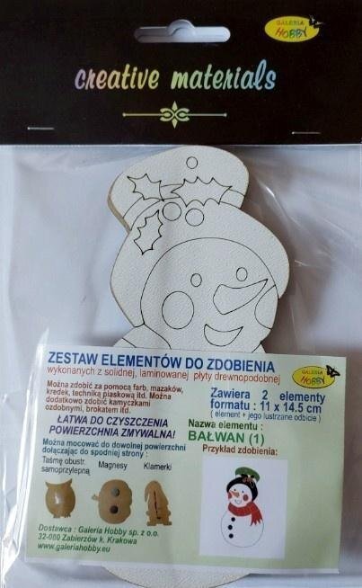 Gimmik Zestaw elementów do zdobienia Nałwan 11x14,5cm