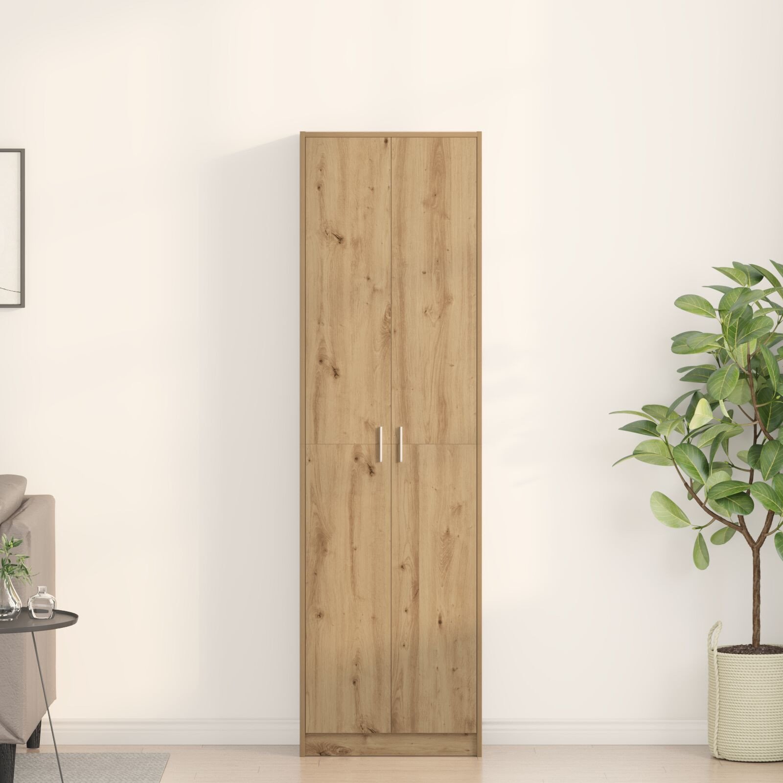 vidaXL Szafa Dąb Rzemieślniczy 55x25x189 cm Drewno Inżynieryjne