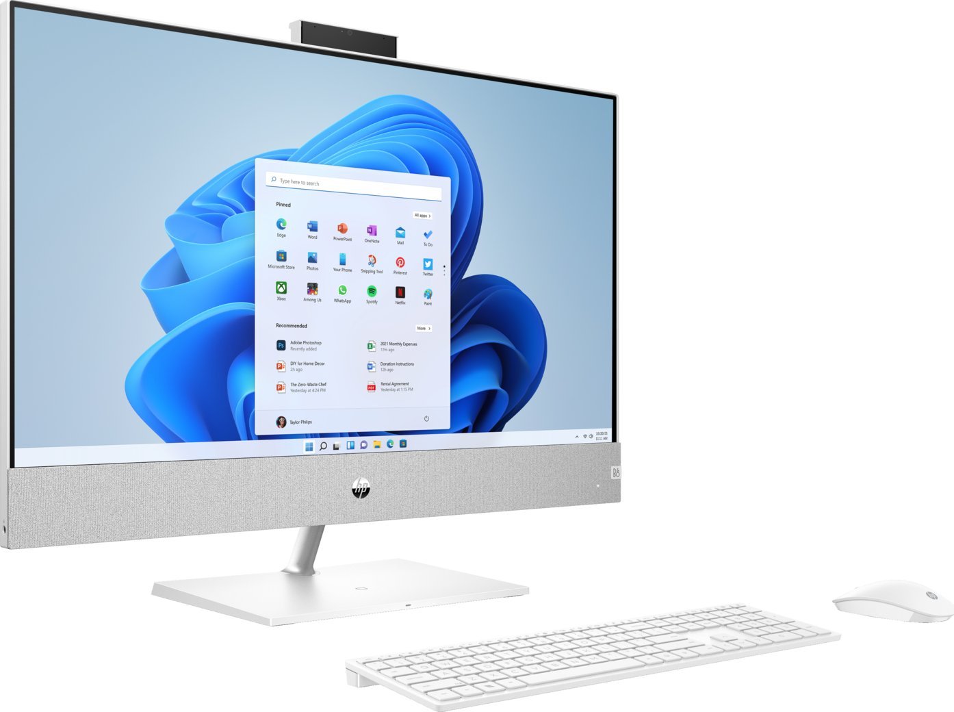 Laptop HP All in One Pavilion 27-ca1951nw / 691G5EA / Intel i5 / 16GB / SSD 512GB / Intel UHD / FullHD / Win 11 / Biały