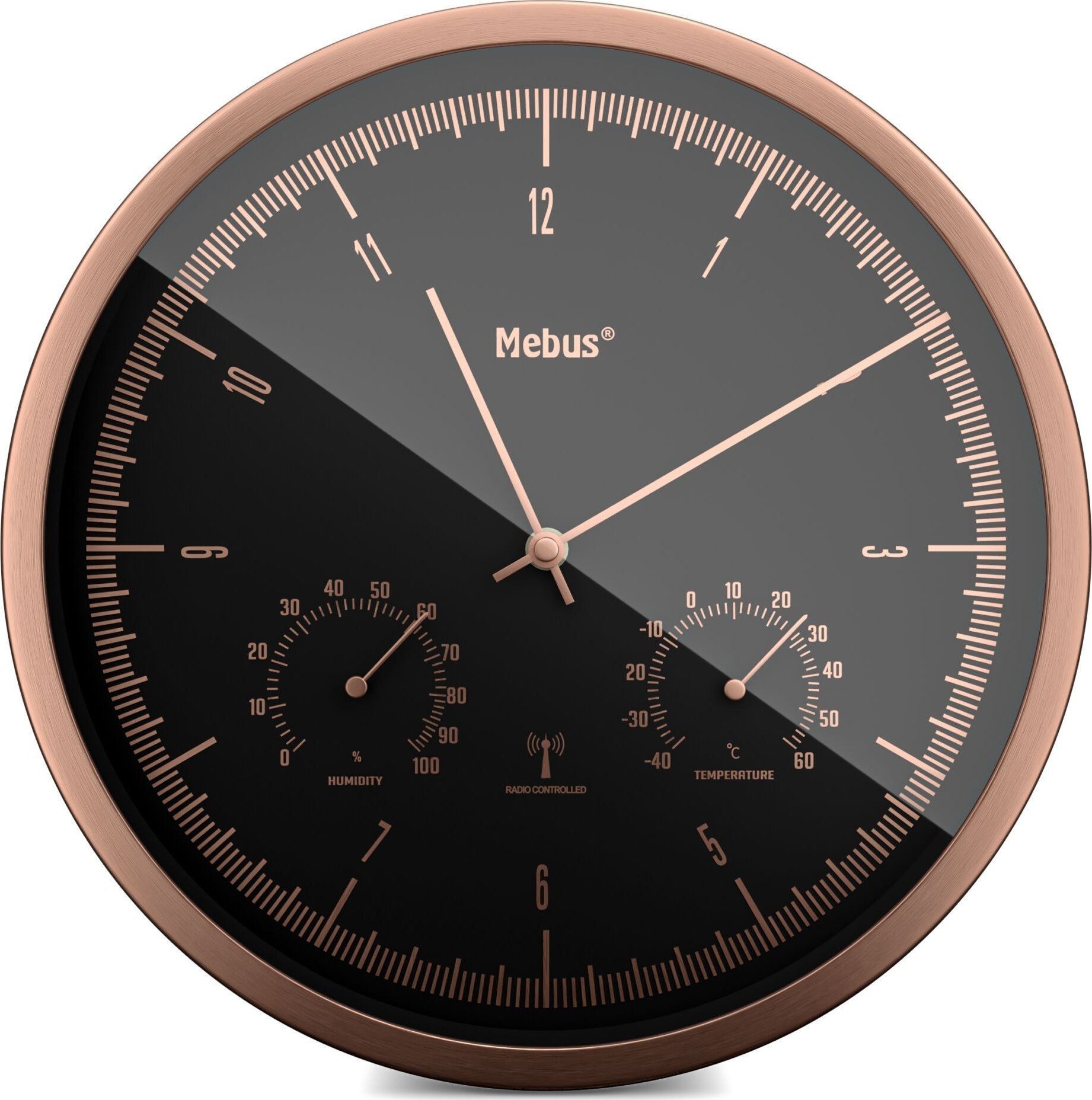 Mebus Mebus 19778 radio wall clock with Thermo-Hygrometer