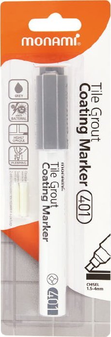 Monami Marker Do Fug Tile Grout Coating 401 Szary + Wymienne Końcówki