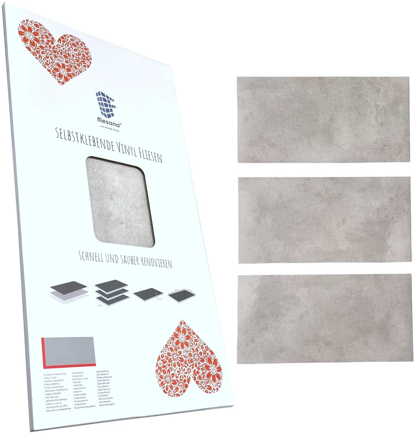 YakimaSport 3 sztuk KAIMAUER Fliesana - Wodoodporne płytki