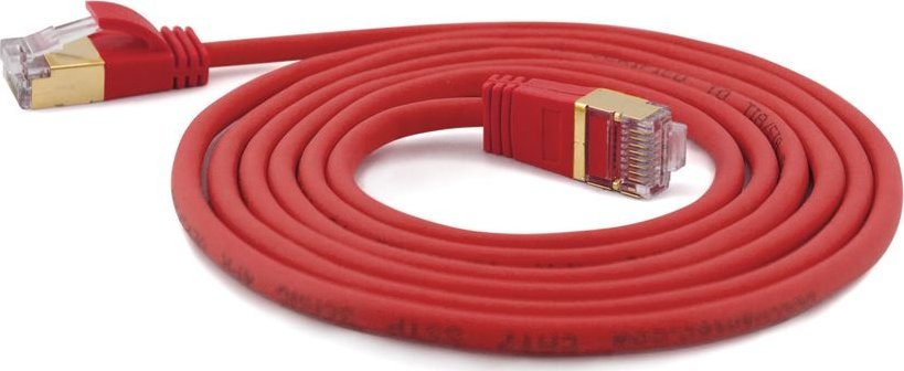 Wantec Wantec 3.00mCat.7 Raw Cable Patch Cable S / STP RJ45 Male to Red - Network - Raw Cable Network Cable (7162)