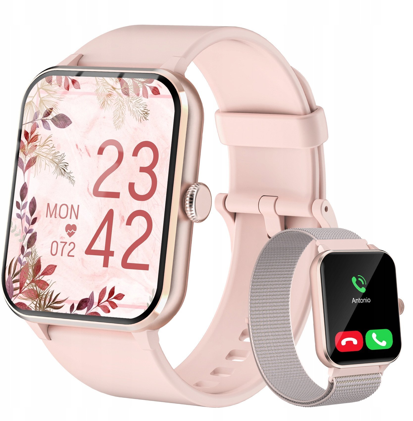 Blackview R50 1.85-inch TFT HD 350mAh Battery 24-hour SpO2 Detection + Heart Rate Monitoring Calls and SMS notification Pink BVR50-P (69315483175