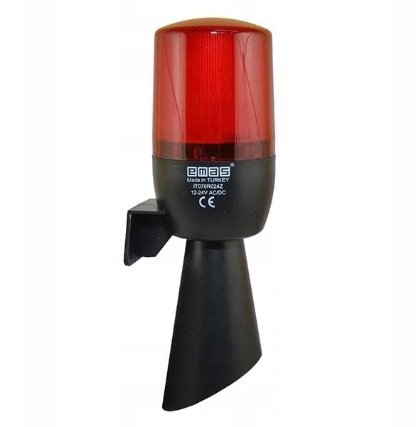 Emas Wielofunkcyjna lampa czerwona fi 70 z buzerem 48-240V AC, T0-IT070R240Z